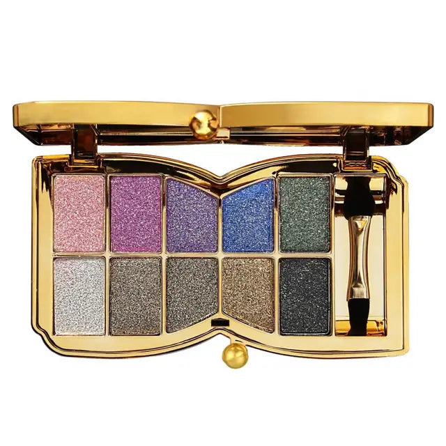 10 Colors Sparkle Shimmer Eyeshadow Palette - BUY 2 GET FREE SHIPPING