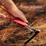 Portable Adjustable Fix Tent High Strength Fast Release Pulley Camping Rope(4 Pcs/Set)