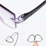 Fashion Progressive Multifocus Reading Glasses Anti-Blue Rays Readers for Computer Work, Driving, Outdoors