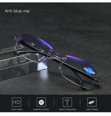 Fashion Progressive Multifocus Reading Glasses Anti-Blue Rays Readers for Computer Work, Driving, Outdoors