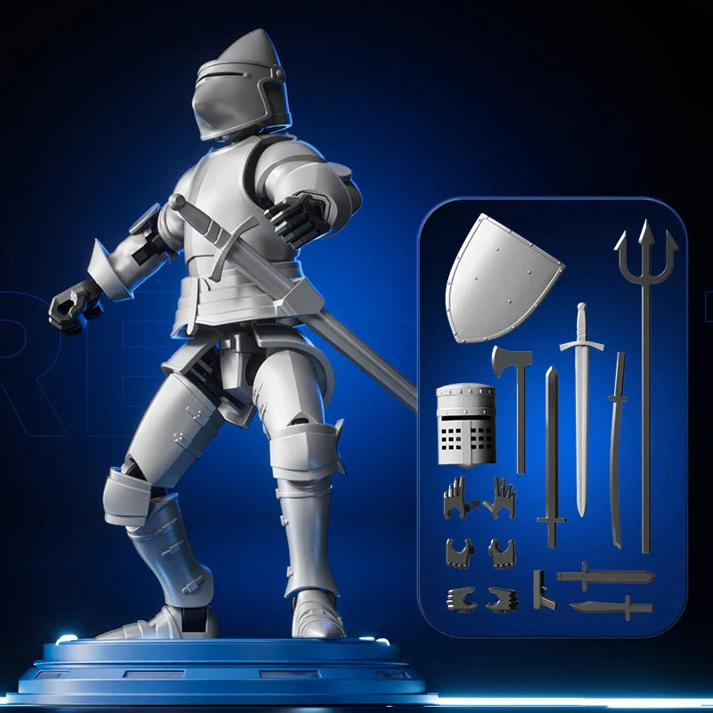 🔥Last Day 49% OFF - ⚔️🛡️DIY Medieval Warrior Strong Magnetic Removable Articulated Doll