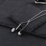 Headphone-shaped necklace niche style hip-hop trendy sweatshirt sweater chain accessories🎧