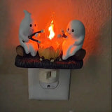 2024 Handmade Ghost Campfire Flickering Nightlight✨🔥👻