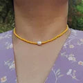 Freshwater Pearl Necklace (4 Color Options)