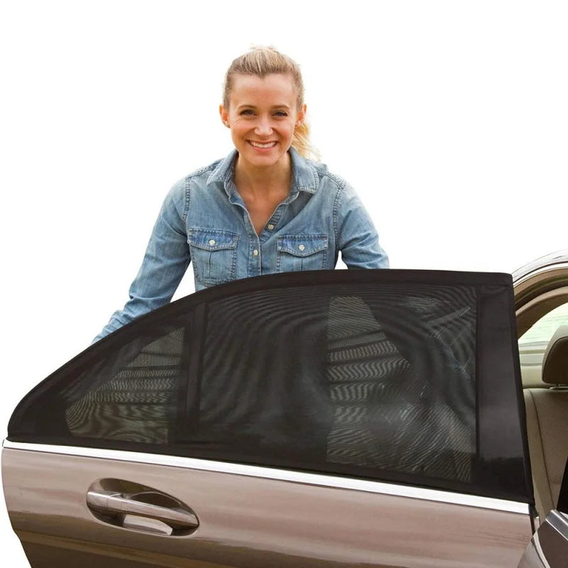 Low Cost 🤑 Car Sun & Mosquito Net Window Screen（Universal Fit for Most Car Models/SUV）