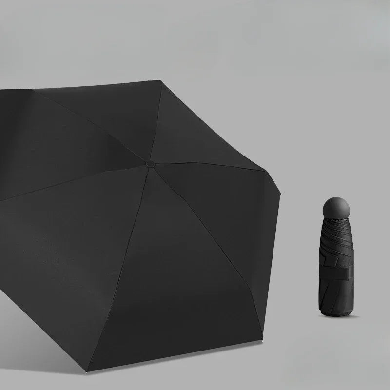 Mini Travel Size Rain Sun Umbrella