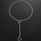 Heart ring Slip Chain Necklace