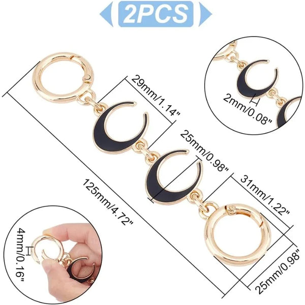 🔥Summer Hot Sale Promotion-49% OFF🌙-Moon Shape Bag Extender Chain Set