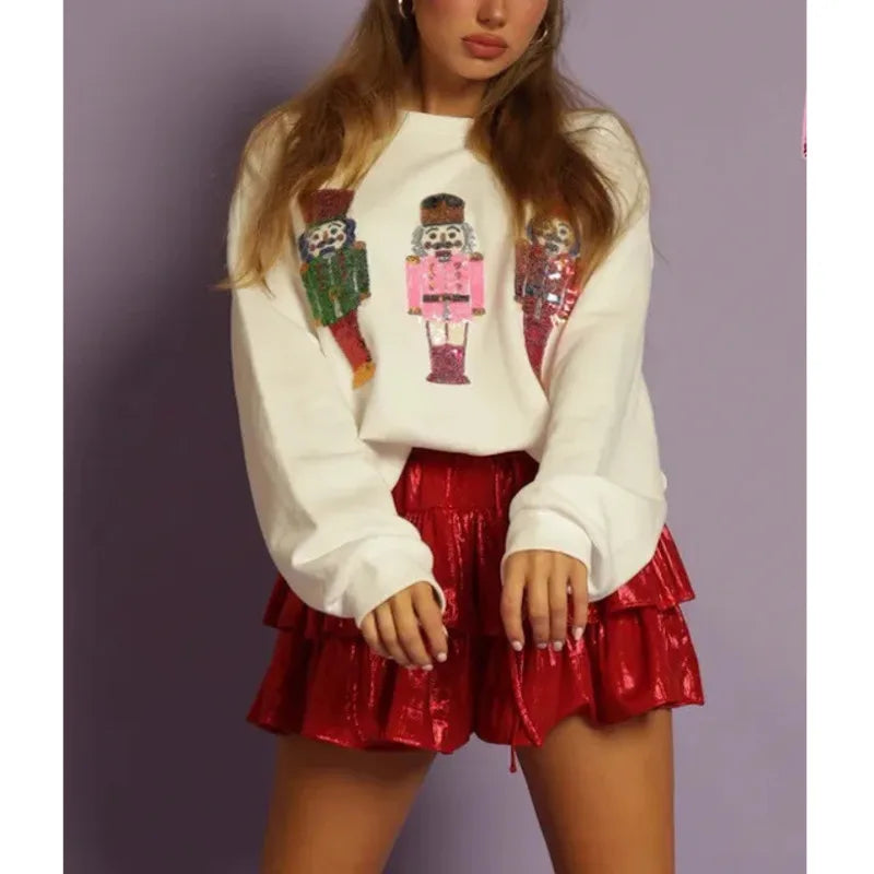 Christmas Sequin Nutcracker Pullover (Buy 2 Free Shipping