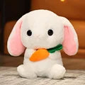 Cute Rabbit Holding Carrot Plush Toys Animal Pillow Lovely Dolls