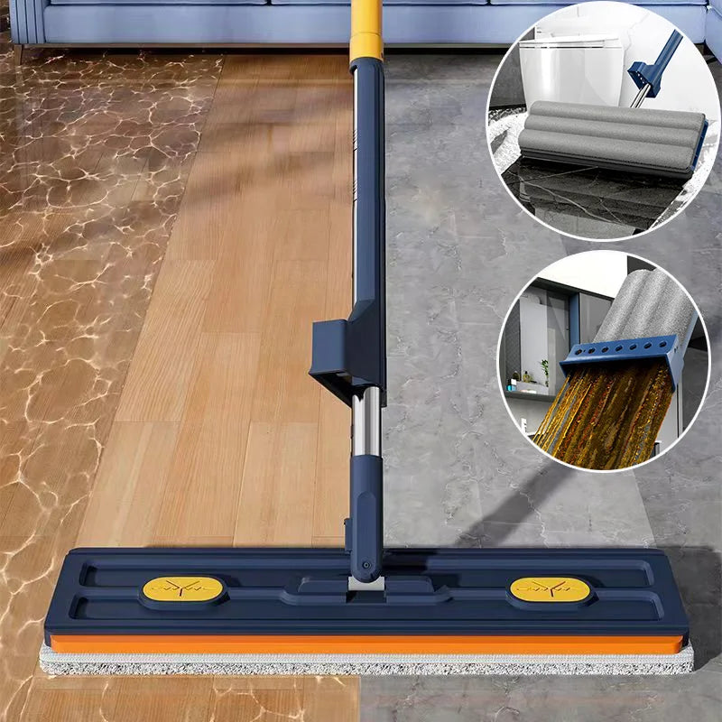 🔥Hot Sale 🔥 New Flat Mop with Drainage Scraping Mop 🧹