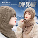 Integrated Ear Protection Windproof Cap Scarf