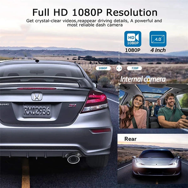 😍ROVE R3, 3 Channel Touch Screen Dash Cam with Built-in Dual-Band 5GHz WiFi, Built-in GPS, 24 Hr Parking Monitor, Super Capacitor, WDR, G-Sensor, Night Vision.