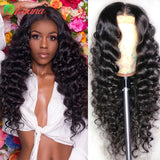 🔥Hot Sale 49% off🔥Water Wave Highlight Ombre Color Invisi Strap Snug Fit 360 Skin Lace Frontal Wig Glueless Human Hair