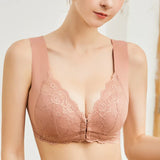 VIYNSM Comfort Smoothing Lace-Trim Full Coverage Wireless Soft Cup Bra