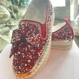 Women Rhinestone Platform Breathable Slip-on Shoes