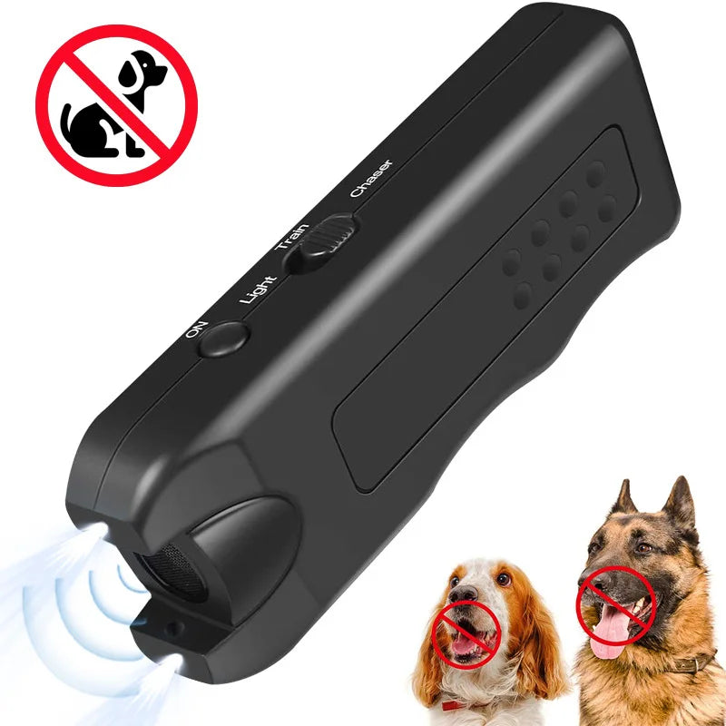 Handheld Bark Control Luminous Ultrasonic Dog Repeller