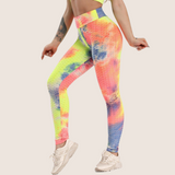 Women's Tie-dyed Textured Leggings