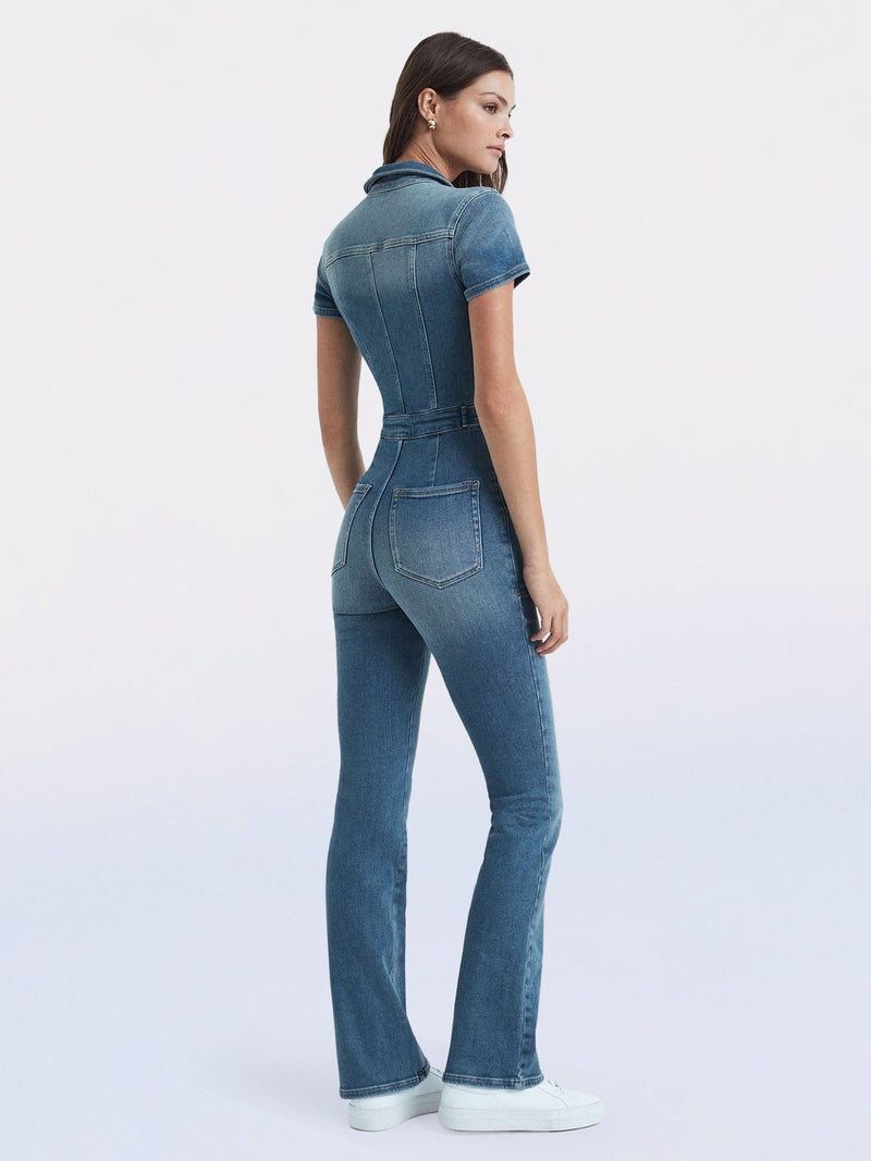 Skinny Bootcut Denim Jumpsuit(Buy 2 Free Shipping)