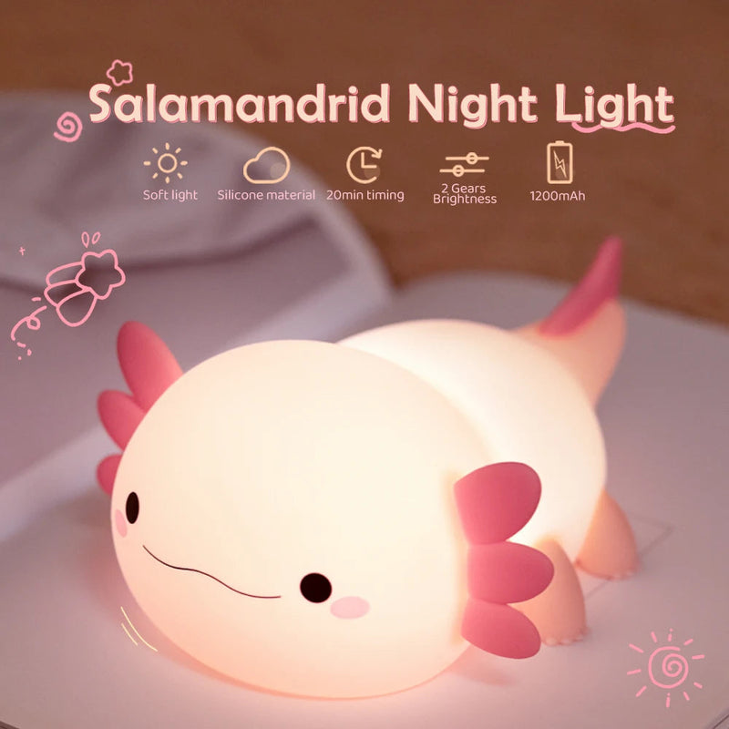 💖Adorable Axolotl Night Light