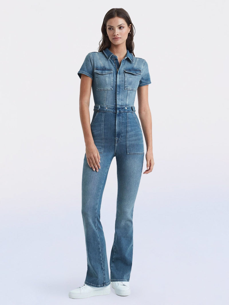 Skinny Bootcut Denim Jumpsuit(Buy 2 Free Shipping)