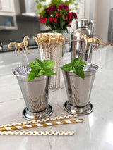 Horse Drink Stirrers, Kentucky Derby 150 Party, Derby Decor, Derby Party, Mint Julep Markers, Drink Stir Stick, Wedding, Drink Marker, Bar