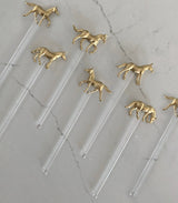 Horse Drink Stirrers, Kentucky Derby 150 Party, Derby Decor, Derby Party, Mint Julep Markers, Drink Stir Stick, Wedding, Drink Marker, Bar